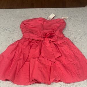 Pink Strapless Dress